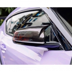 AN Style Dry Carbon Fiber Repalcement Side Mirror Cover For Toyota GR Supra MK5 A90 A91 2019-2024