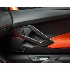 Dry Carbon Fiber Replacement Door Inner Handles Interiors Kits For Lamborghini Aventador LP700-4