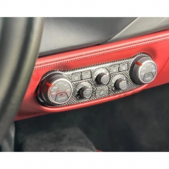 OEM Style Dry Carbon Fiber AC Control Panel Trim Interiors Kit For Ferrarir 488 GTB Spider 2015-2019