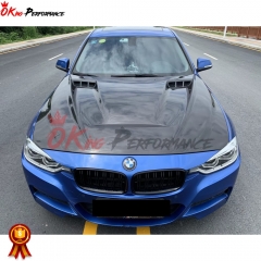 OKing Style Carbon Fiber Hood Bonnet For Bmw 3 series F30 2013-2018