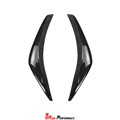 B Style Carbon Fiber Front Bumper Canards For Alfa Romeo Giulia Base Ti 2016-2023