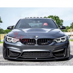 Dry Carbon Fiber Front Bumper Up Splitter For BMW M3 M4 F80 F82 F83 2014-2020