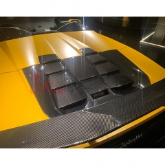 OEM Style Dry Carbon Fiber Engine Hood For Lamborghini Huracan EVO Spyder 2019-2020