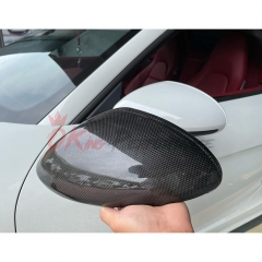 Dry Carbon Fiber Mirror Cap（Add On) For Porsche 718 Cayman Boxster 2016-2018