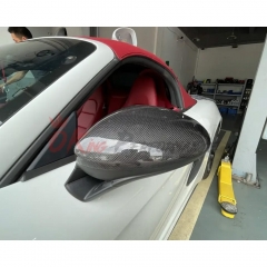 Dry Carbon Fiber Mirror Cap（Add On) For Porsche 718 Cayman Boxster 2016-2018