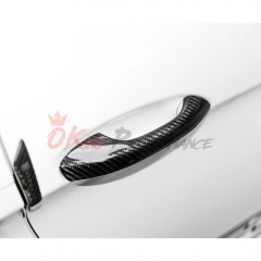 Dry Carbon Fiber Door Handle Cover For Porsche Cayman Boxster 718 2016-2018