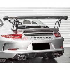 GT3RS 991.1 Style Half Carbon Fiber (cfrp) Rear Spoiler GT Wing With Trunk Lid For Porsche 911 Carrera 991 991.1 991.2 2012-2018