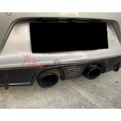 Center Exhaust Style Carbon Fiber Rear Diffuser For Porsche 911 Carrera S 4S GTS 991 991.2 2016-2018