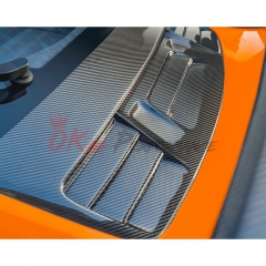 GT3RS Style Dry Carbon Fiber Rear Spoiler GT Wing With Engine Trunk Lid For Porsche 911 Carrera 991 991.2 2016-2018