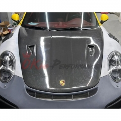 GT2RS Style Carbon Fiber Hood For Porsche 911 Carrera S 4S 911 991.1 991.2 2012-2018