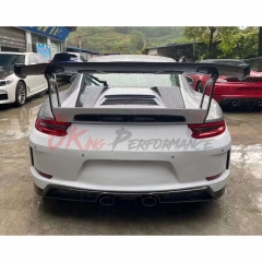 GT2RS Style Half Carbon Fiber Rear Spoiler GT Wing With Trunk Lid For Porsche 911 Carrera S 4S 991 991.1 991.2 2012-2018