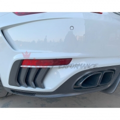 TopCar Style Half Carbon Fiber Rear Bumper For Porsche 911 Carrera 991 991.1 991.2 Turbo S 2012-2018