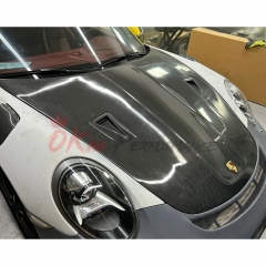 GT2RS Style Carbon Fiber Hood For Porsche 911 Carrera S 4S 911 991.1 991.2 2012-2018