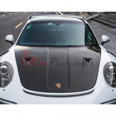 GT2RS Style Dry Carbon Fiber Hood For Porsche 911 Carrera S 4S 911 991.1 991.2 2012-2018