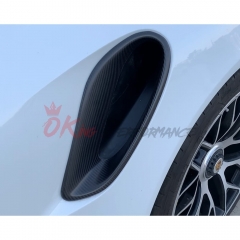 TopCar Style Carbon Fiber Rear Air intake Vent Ducts Cover For Porsche 911 Carrera 991 991.1 991.2 Turbo S 2012-2018