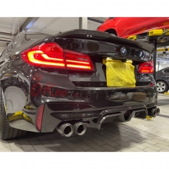 CS Style Carbon Fiber Rear Diffuser For BMW F90 M5 2017-2023