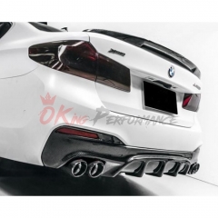 FD Style Carbon Fiber Rear Diffuser For BMW 5 Series G30 G38 2017-2023