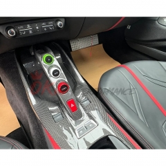 Dry Carbon Fiber Center Console Base Panel Replacement For Ferrari 812 Superfast GTS 2017-2023