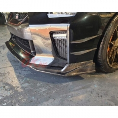 MY17 Style PP Front Bumper With Top Secret Style Carbon Fiber Front Lip For Nissan R35 GTR 2017-2019