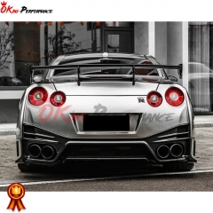 Nismo Style Half Carbon Fiber Rear Bumper Assembly For Nissan R35 GTR 2008-2019