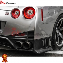 Nismo Style Half Carbon Fiber Rear Bumper Assembly For Nissan R35 GTR 2008-2019