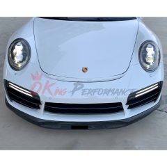 TopCar Style Half Carbon Fiber Front Bumper For Porsche 911 Carrera 991 991.1 991.2 Turbo S 2012-2018