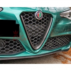 Carbon Fiber Front Grille Cover For Alfa Romeo Giulia 2016-2023