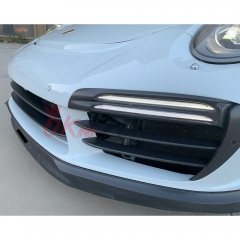 TopCar Style Half Carbon Fiber Front Bumper For Porsche 911 Carrera 991 991.1 991.2 Turbo S 2012-2018