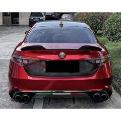 OEM Style Carbon Fiber Rear Diffuser For Alfa Romeo Giulia Quadrifoglio 2016-2023