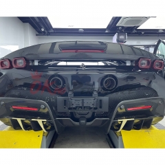 OEM Style Dry Carbon Fiber Style Rear Spoiler For Ferrari SF90