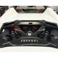 Capristo Dry Carbon Fiber Rear Engine Cover Trunk Boot Lid For Ferrari 488 Spider 2015-2018