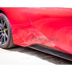 OEM Style Dry Carbon Fiber Side Skirts For Ferrari SF90