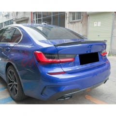 CS Style Dry Carbon Fiber Trunk Spoiler Rear Wing For BMW 3 Series G20 2019-2025