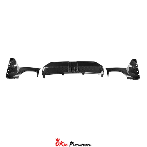 MP Style Dry Carbon Fiber Rear Diffuser Set For BMW 3 Series G20 LCI 2023-ON