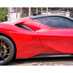 OEM Style Dry Carbon Fiber Side Skirts For Ferrari SF90