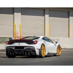 Vorsteiner Style Half Carbon Fiber (CFRP) Car Rear Bumper For Ferrari 458 Italy Speciale 2011-2016