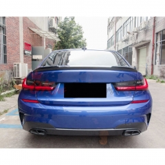 CS Style Dry Carbon Fiber Trunk Spoiler Rear Wing For BMW 3 Series G20 2019-2025