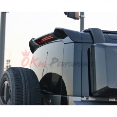 Carbon Fiber Rear Roof Spoiler For Land Rover Defender 2020-2024