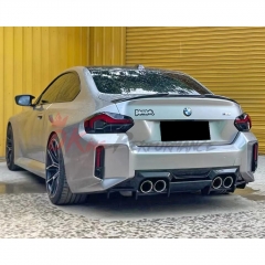 AP V2 Double Deck Style Dry Carbon Fiber Rear Diffuser with Underboard For BMW G87 M2 2023