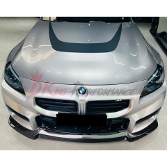 AP Double Deck Style Dry Carbon Fiber Front Lip Set For BMW G87 M2 2023