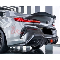 PSM Style Dry Carbon Fiber Rear Spoiler Trunk Wing For BMW 8 Series G14 G15 2018-2022