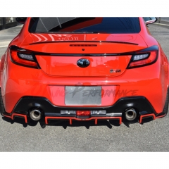 M Sport Style Carbon Fiber Rear Diffuser For Subaru BRZ ZD8 Toyota GR86 ZN8 2022-2025