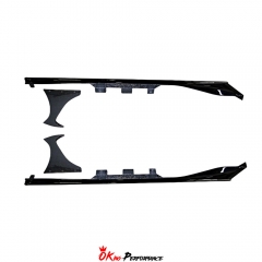 HKS Style Half Carbon Fiber Side Skirt For Subaru BRZ ZD8 Toyota GR86 ZN8 2022-2025