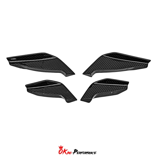 CMST Style Dry Carbon Fiber Front Bumper Canards For Subaru BRZ ZD8 Toyota GR86 ZN8 2022-2025