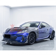 CMST Style Dry Carbon Fiber Front Bumper Canards For Subaru BRZ ZD8 Toyota GR86 ZN8 2022-2025