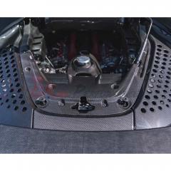 OEM Style Dry Carbon Fiber Engine Bay Cooling Net For Ferrari SF90