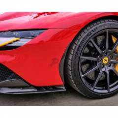 OEM Style Dry Carbon Fiber Front Side Air Inlet Trims For Ferrari SF90