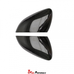 Dry Carbon Fiber Replacement Mirror Cover Caps For Ferrari SF90