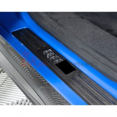 TailorMade Pattern Dry Carbon Fiber Door Sills Scuff Plates Panels For Ferrari SF90