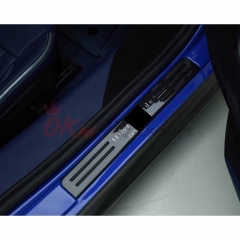 TailorMade Pattern Dry Carbon Fiber Door Sills Scuff Plates Panels For Ferrari SF90